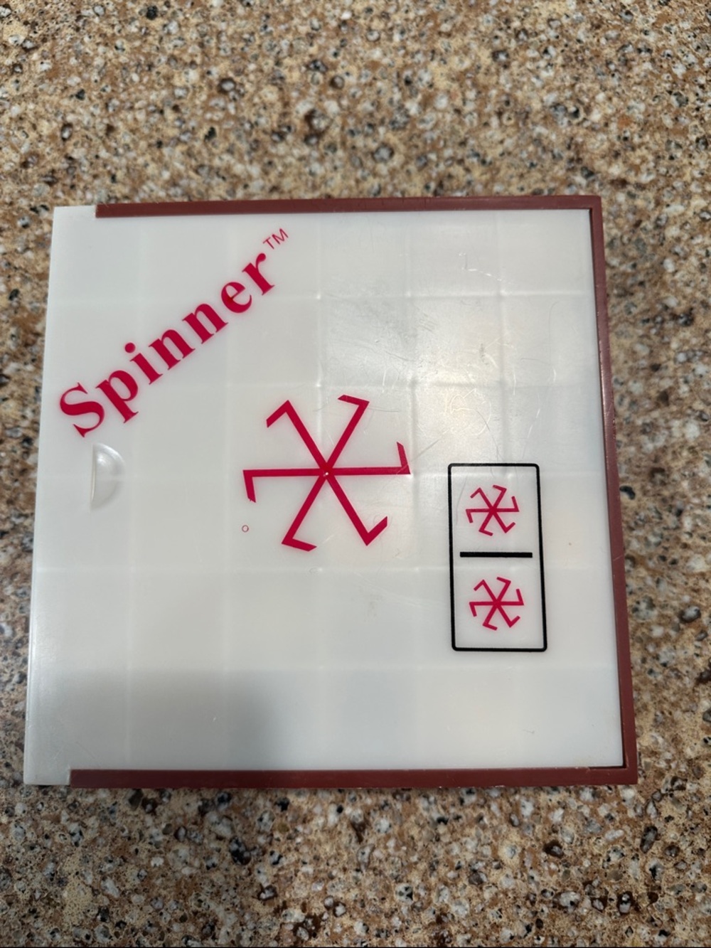 Spinner Game Tile with Red Logo